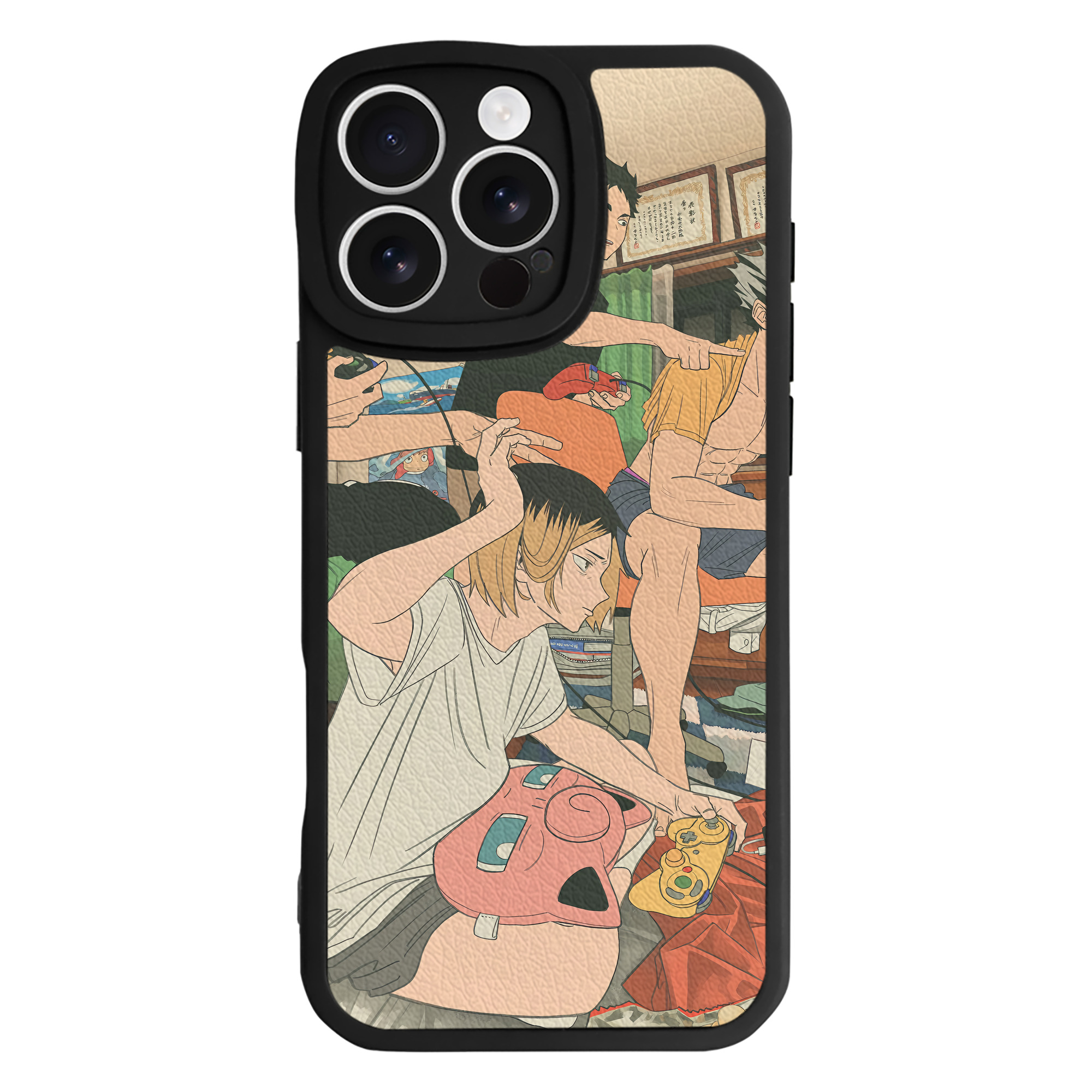 （画像用） ハイキュー!! Haikyu!! 【iPhone 16シリーズ対応】シリコンスマホケース（レザー調） 材質：シリコン